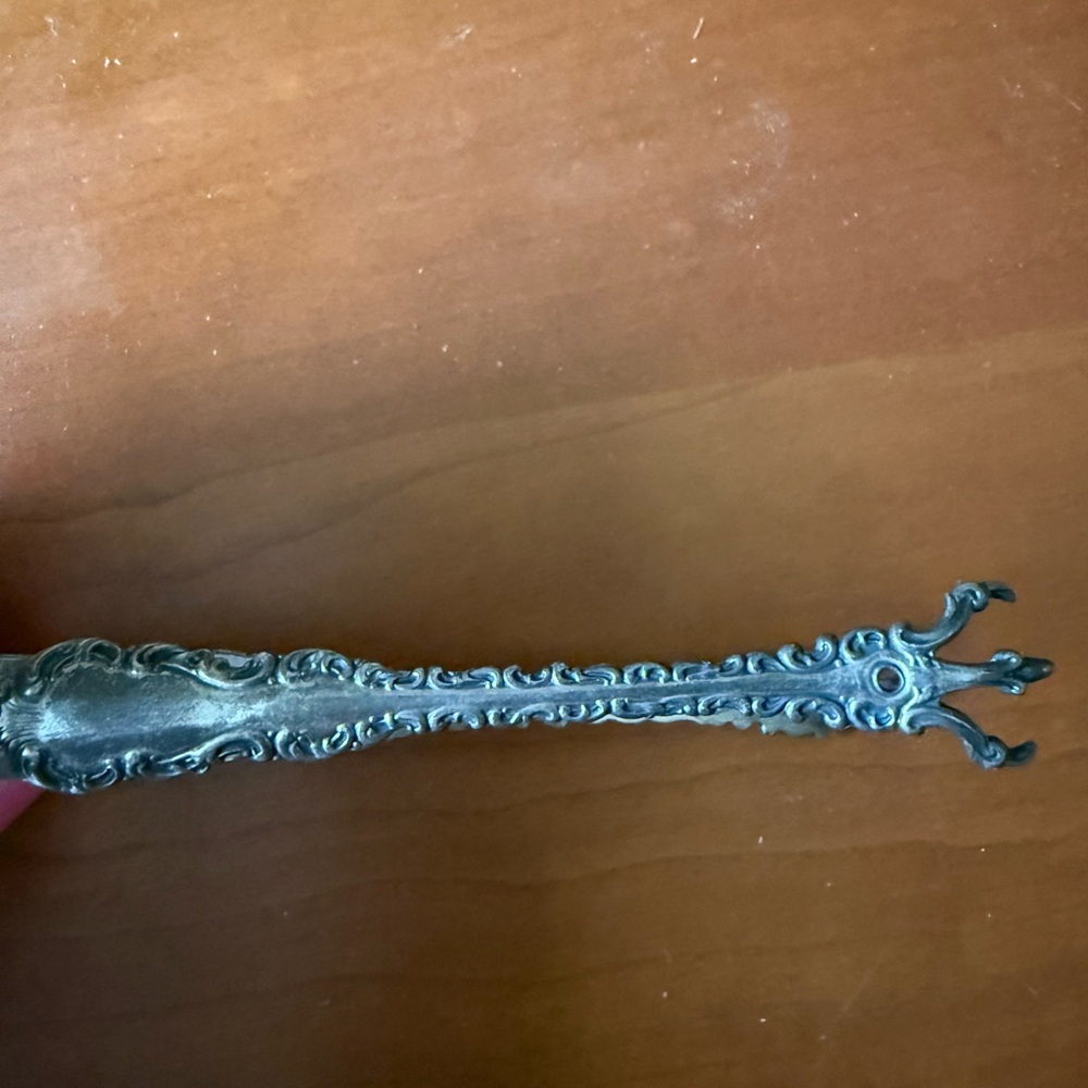 Vintage Sterling Silver 4 1/4" Tongs With Claw Feet- Sugar/ Bonbons 1891 Pat.Si